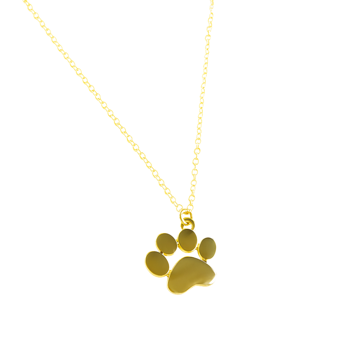 LYA – Elegante Silber-Pfoten-Halskette
