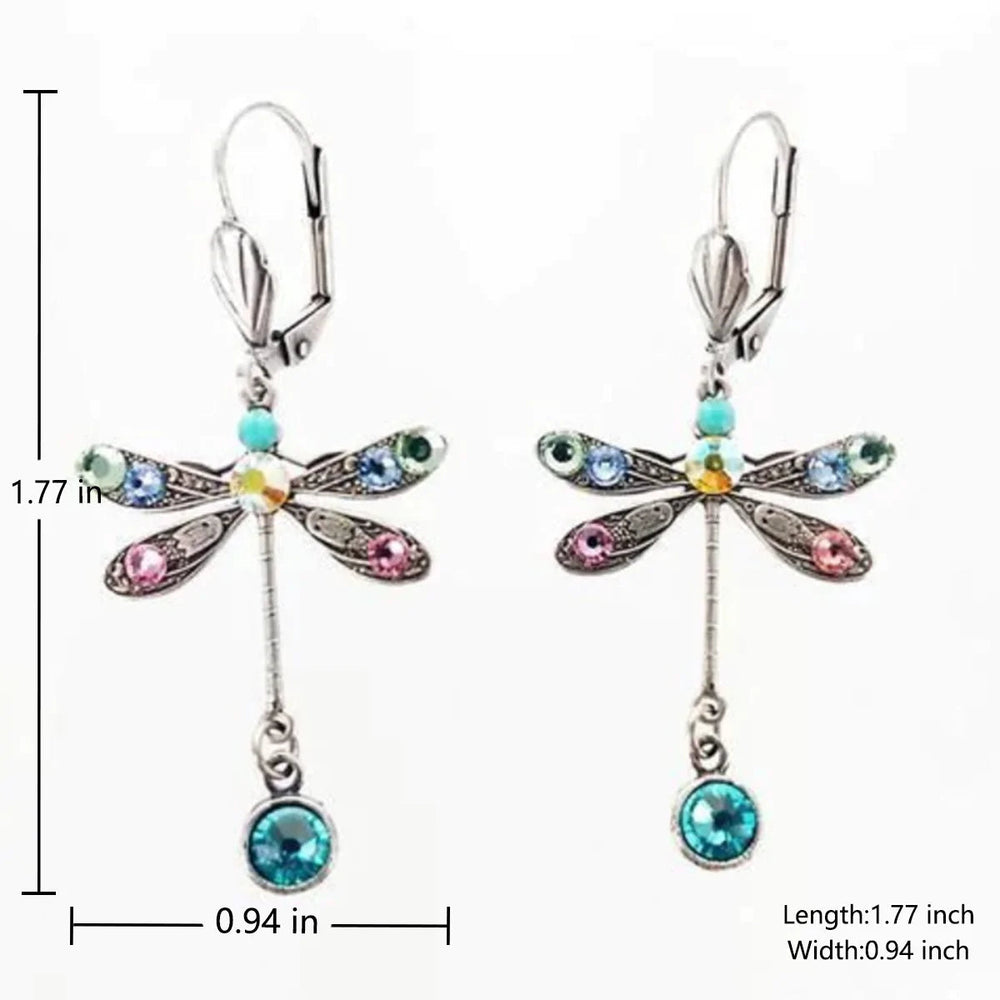 Elegant Carved Dragonfly Earrings 2