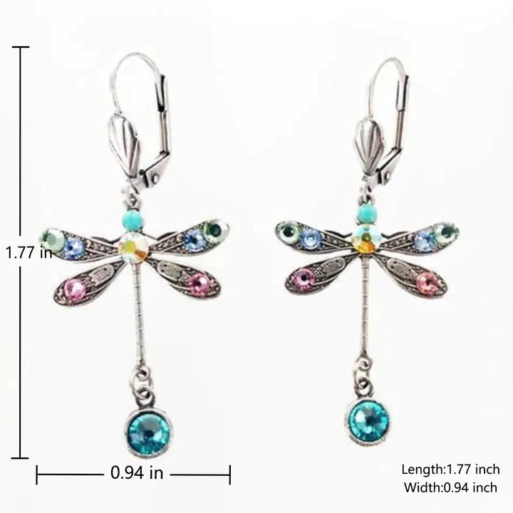 Elegant Carved Dragonfly Earrings 2