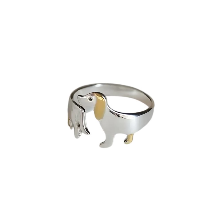 REYA – Verstellbarer Dackel-Ring aus 925er Silber