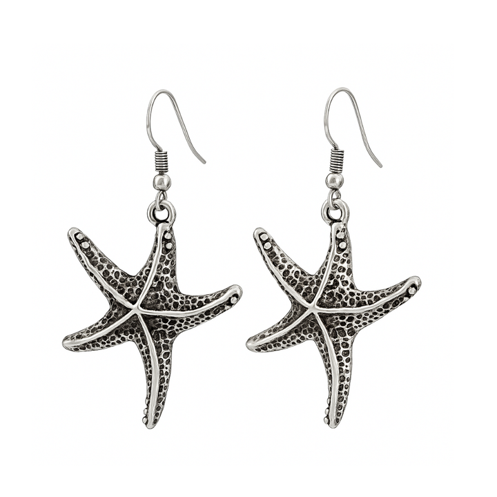 MARELIA – Vintage-Seestern-Ohrringe aus Silber