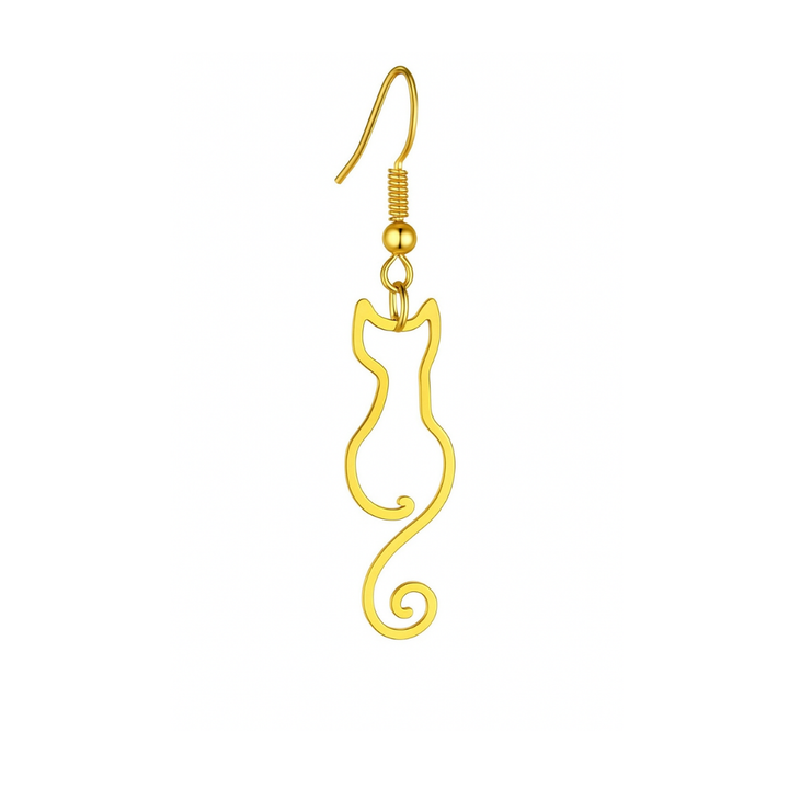 LUNYA – Vintage-Katzenohrringe in Gold