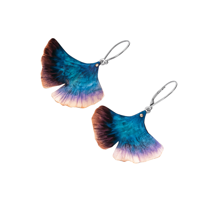 LYRA - Ohrringe mit blauem Schmetterling | Silber