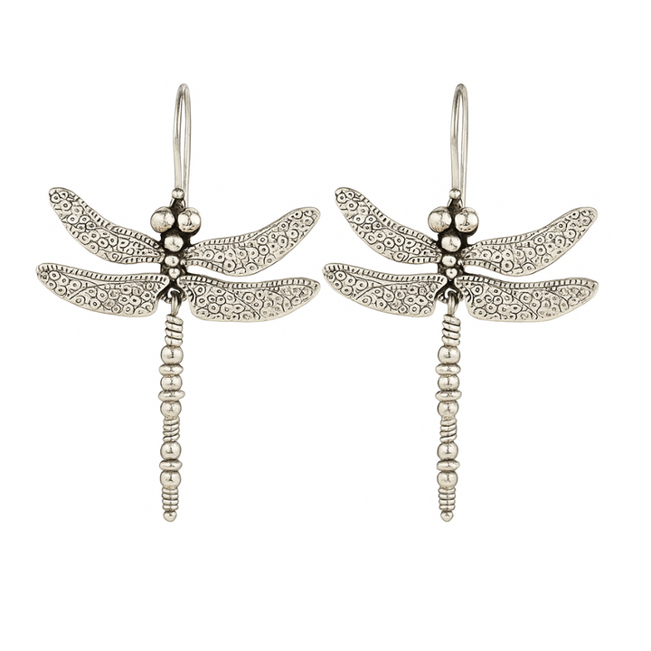 ELINYA – Vintage-Libellenohrringe | Silber