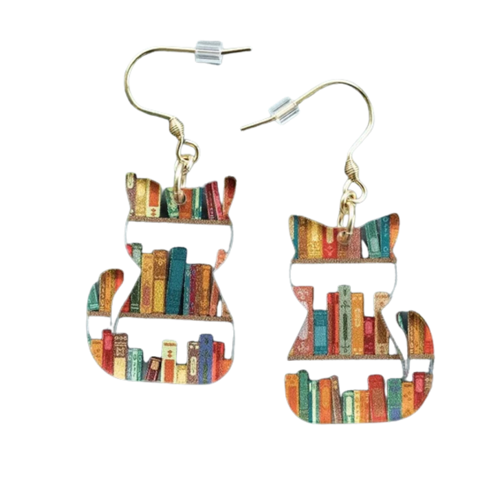 RABELLE – Bunte Vintage-Katzenohrringe | Silber