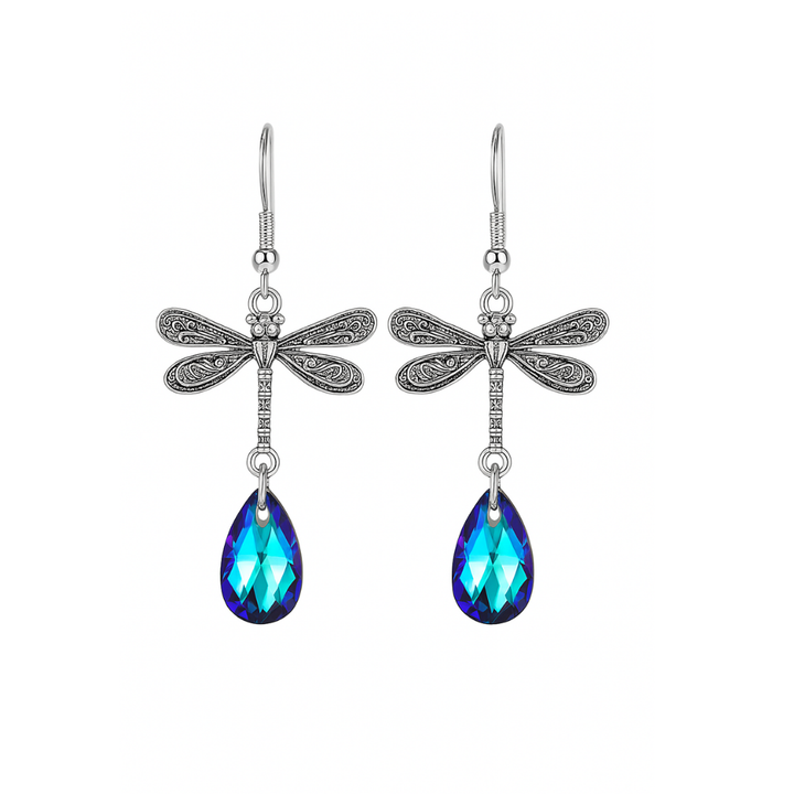 IRISEA - Vintage-Libelle Ohrringe | Silber