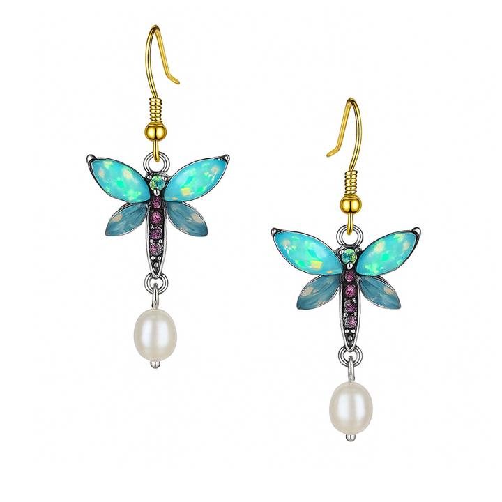 LENYA – Vintage-Schmetterlingsohrringe | Silber
