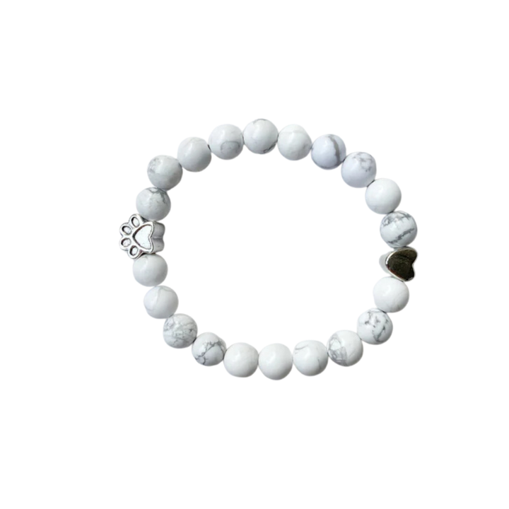 ELARA - Armband mit Pfoten- & Herzanhänger - Handgemachtes Design