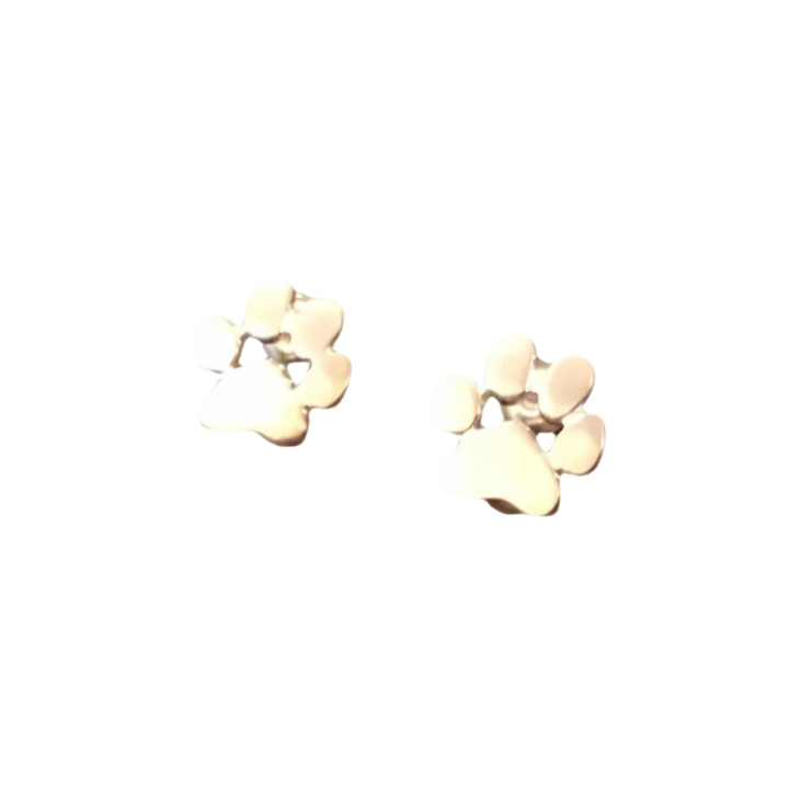 LINAI – Hypoallergene Pfoten-Ohrringe aus Gold