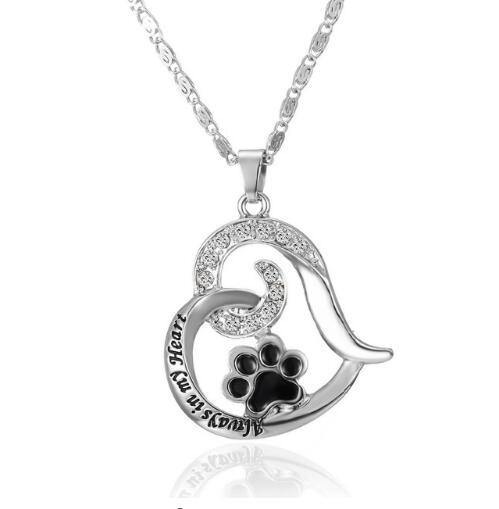 ALMAIE – Elegante Erinnerungs-Halskette für Hunde aus  Silber