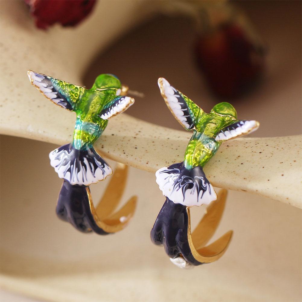 Unique Creative Hummingbird Earrings 3