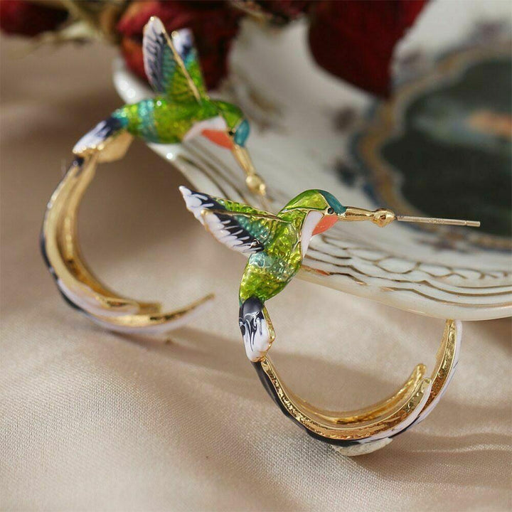 Unique Creative Hummingbird Earrings 4