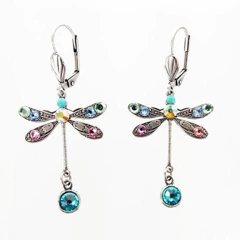 Elegant Carved Dragonfly Earrings 1