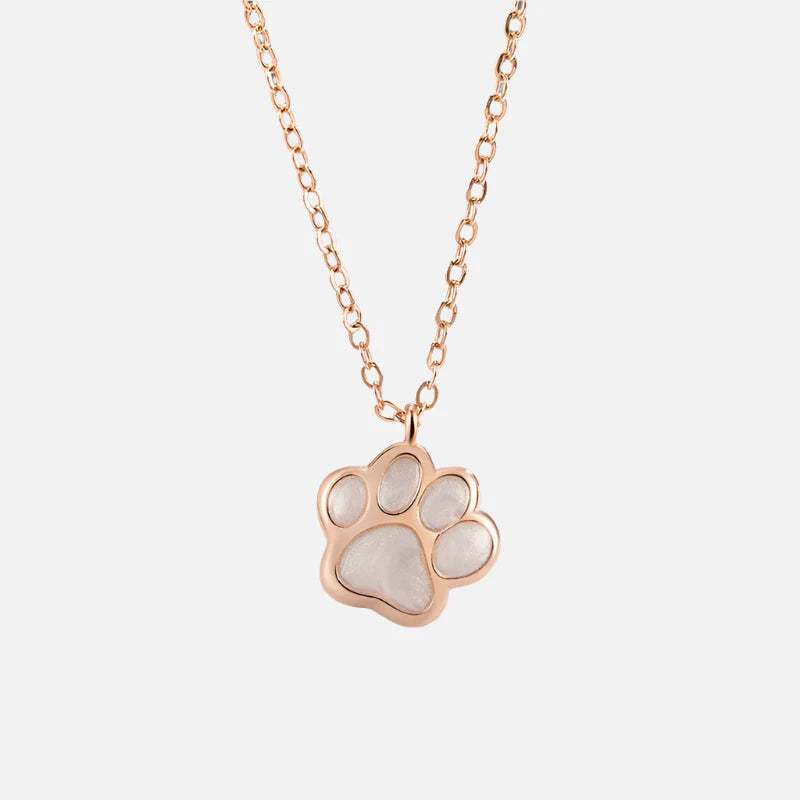 Necklace with Paw Charm 2