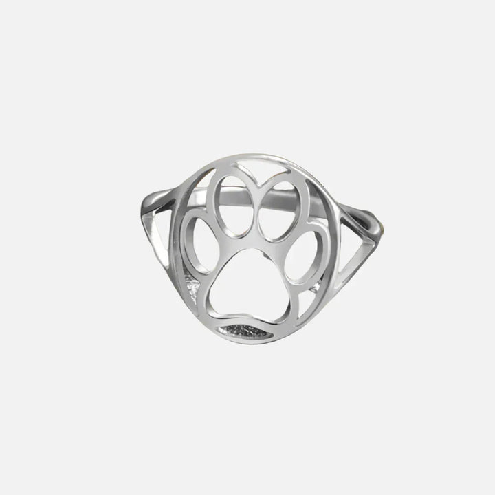 Open Paw Ring in Stainless Steel – Lightweight & Stylish 2