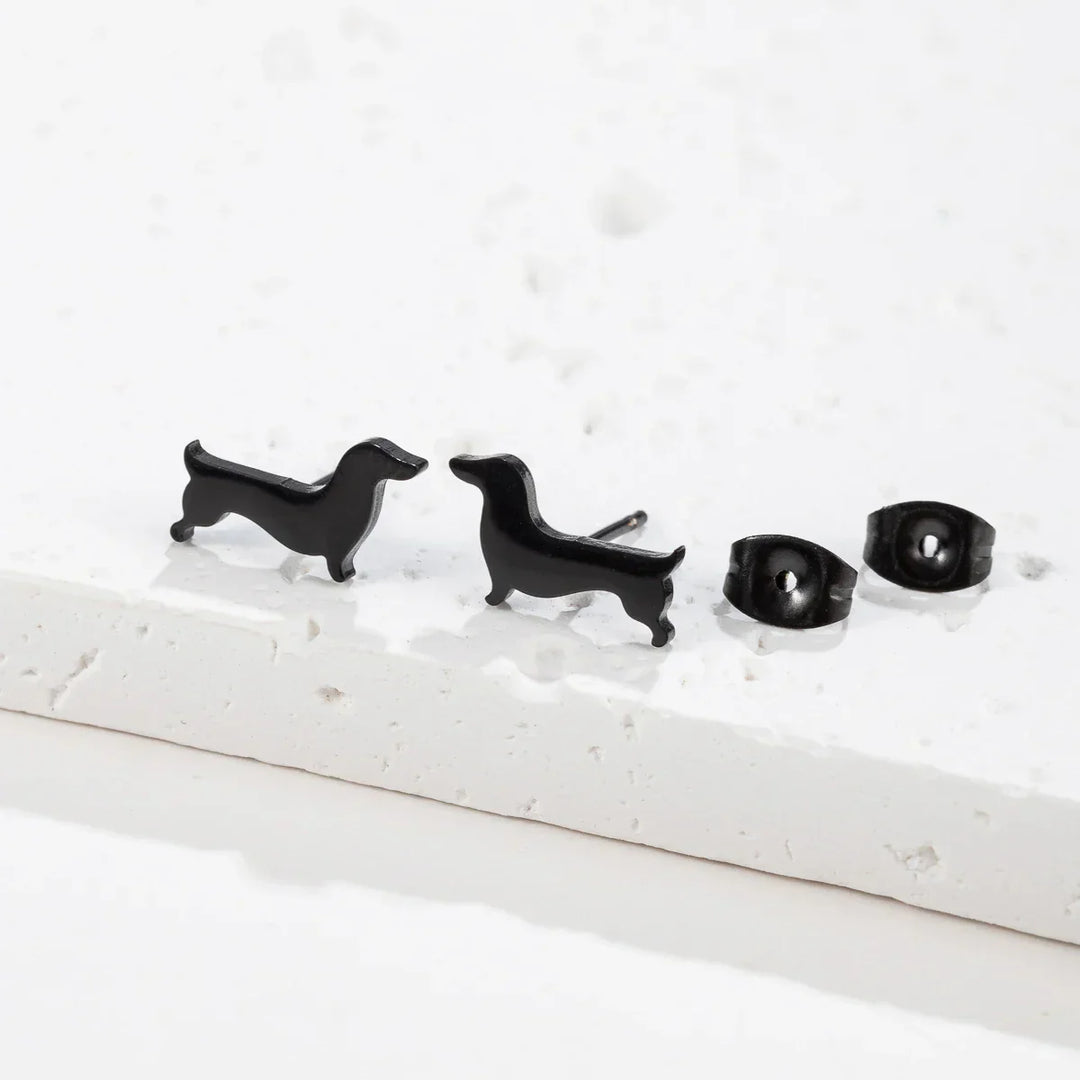 Dachshund -Bolzenohrringe 3