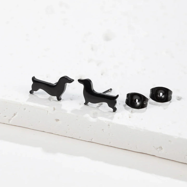 Dachshund -Bolzenohrringe 3