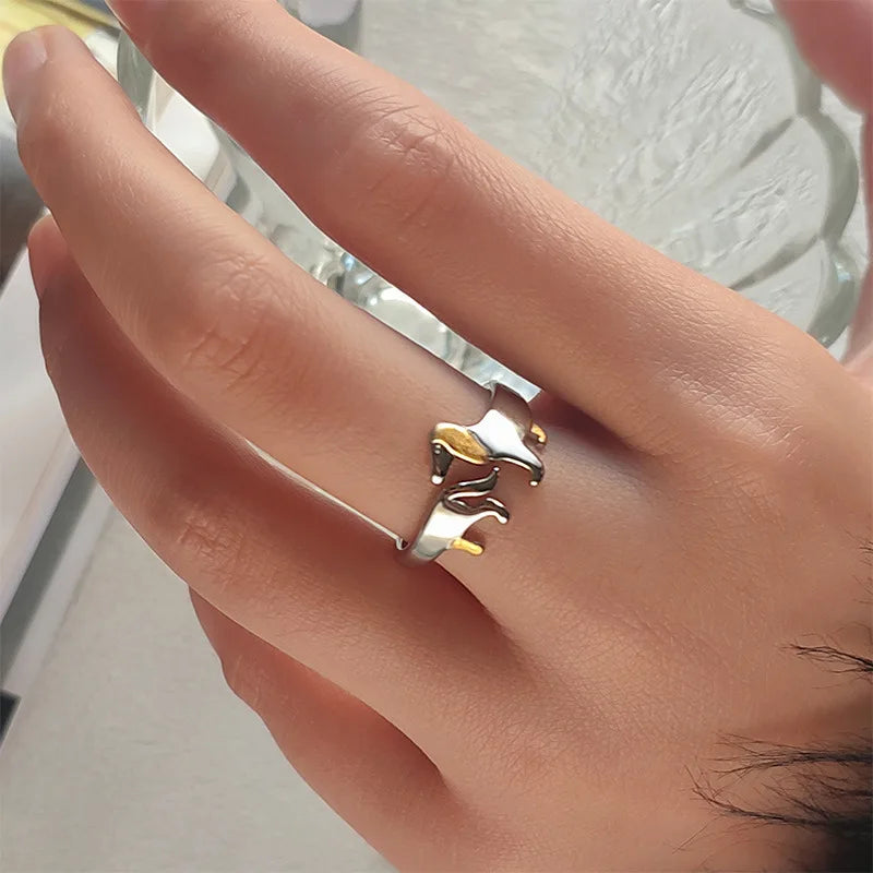 925 Sterling Silver Dachshund Ring – Adjustable Fit 4