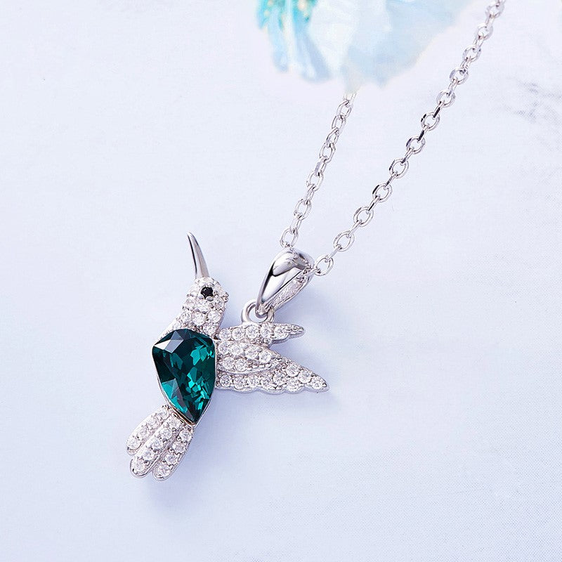 Humming Sparkle Necklace with Zirconia 2