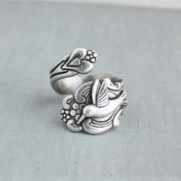 Hummingbird Flower Ring 4