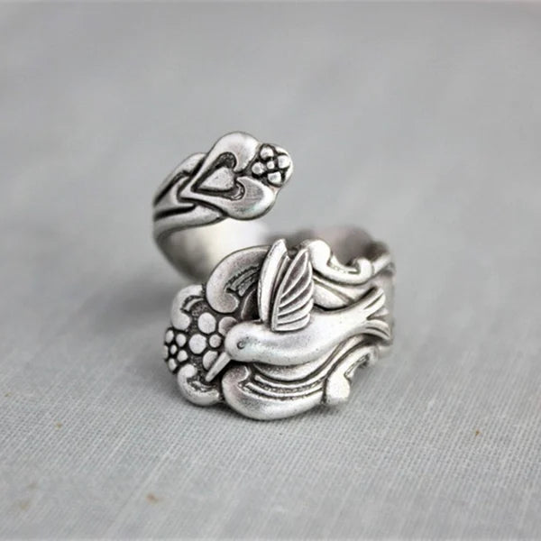 Hummingbird Flower Ring 1