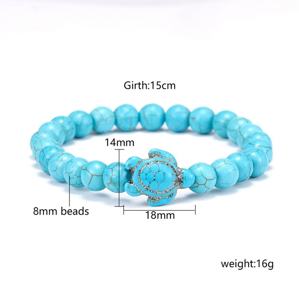 Unique Natural Stone Beads Turtle Bracelets 2