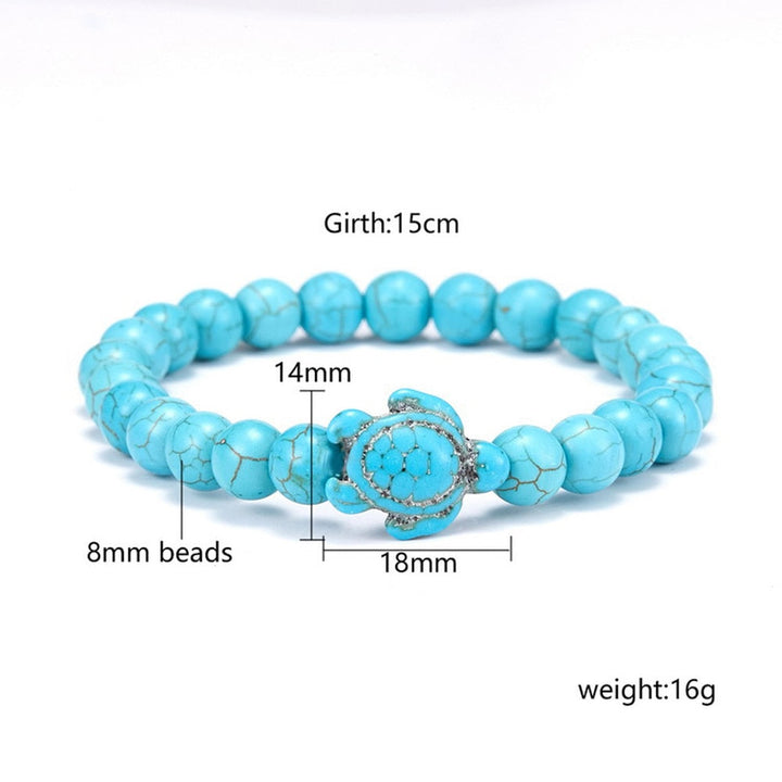 Unique Natural Stone Beads Turtle Bracelets 2
