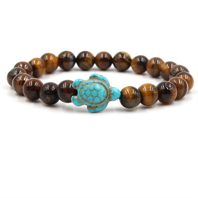 Unique Natural Stone Beads Turtle Bracelets 4